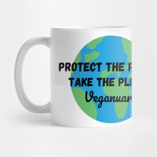 Protect The Planet, Take The Pledge - Veganuary Mug